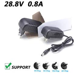 28.8V 0.8A Battery Charger Filled With Self-Stop Change Light Fishing Light Flashlight Charger UK Plug EU Plug 5.5*2.1MM
