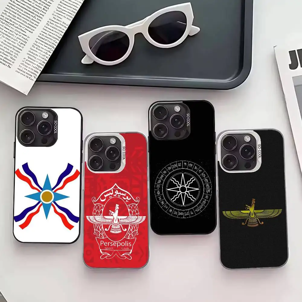 

A-Assyrian F-Flag Phone Case For iPhone 17,16,15,14,13,12,11 Plus,Pro Max,XS,Colored silver phone case