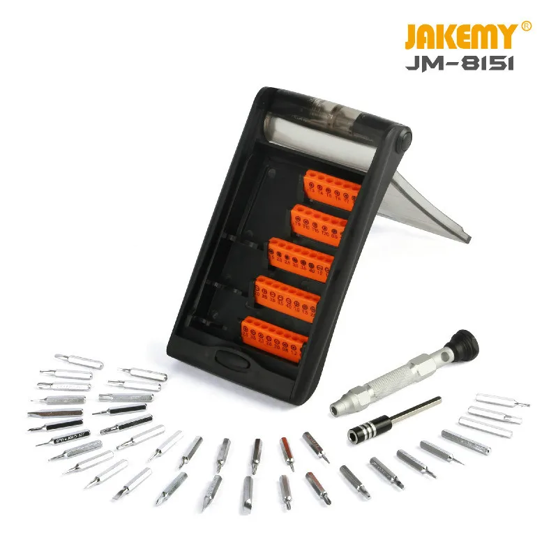 JAKEMY JM-8151 38 in 1 Multifunctional Screwdriver Set Precision Hand Tools Kit for Mobile Phone computer eyeglass DIY Repa