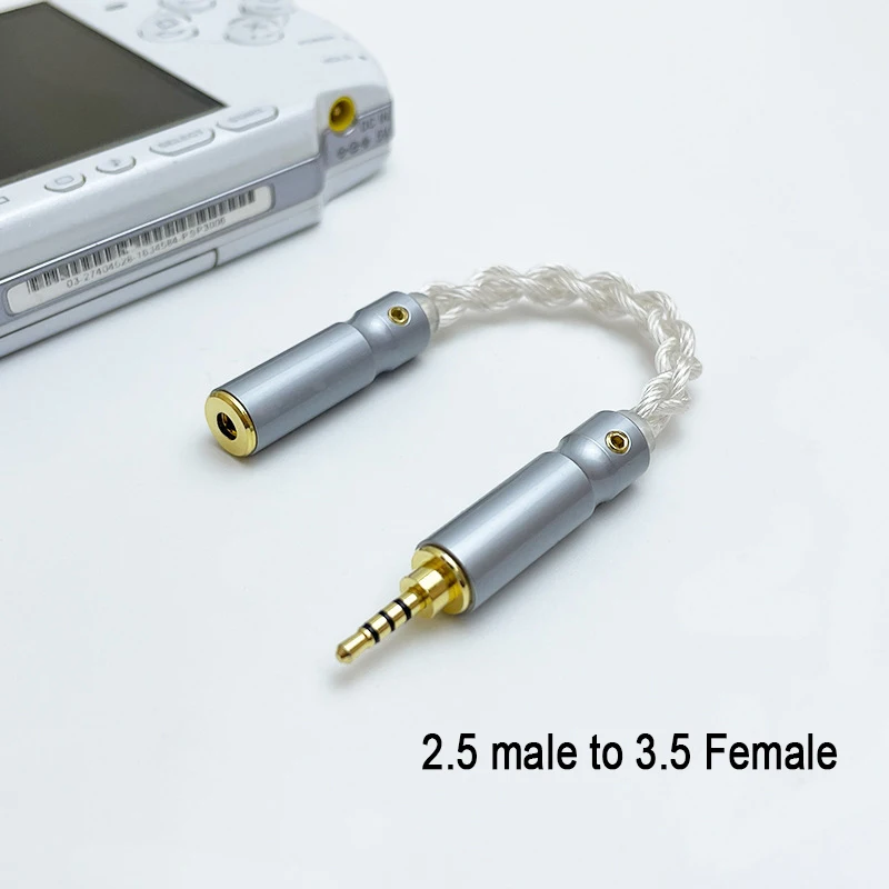 อะแดปเตอร์2.5มม./3.5มม./4.4มม./ตัวผู้-ตัวเมียสายแปลงเสียงประสิทธิภาพสูงสำหรับโทรศัพท์มือถือ/คอมพิวเตอร์/การ์ดเสียง/เครื่องเล่น