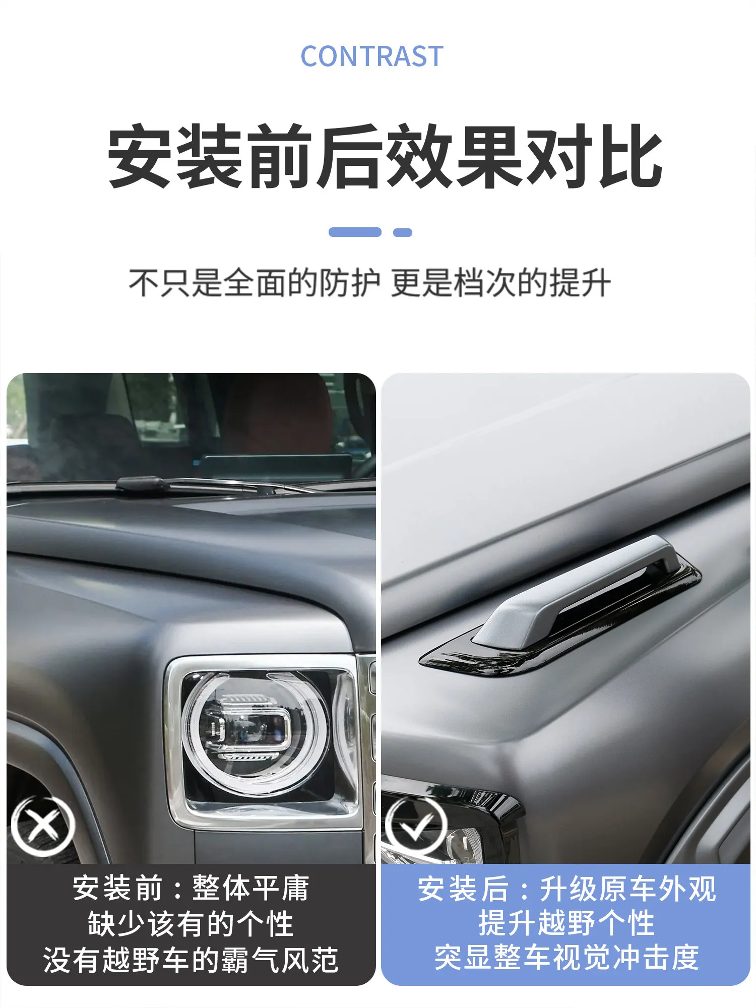 For Haval H9 Hood Line Handle Branch Separator Exterior Accessories Custom Fit Protection Replacement Trim