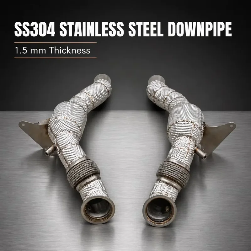Perfectly Customized Performance Exhaust Downpipe Specifically Designed for Ferrari 488 GTB/Spider/Vista 3.9T V8 2015-2019