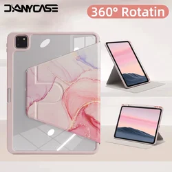 360° Rotation Case for iPad Air 6 M2 2024 Tablet Cover for iPad 10th 10.9in Air 4/5 7th/8th/9th 10.2in 5th/6th 9.7in Mini 6 Case