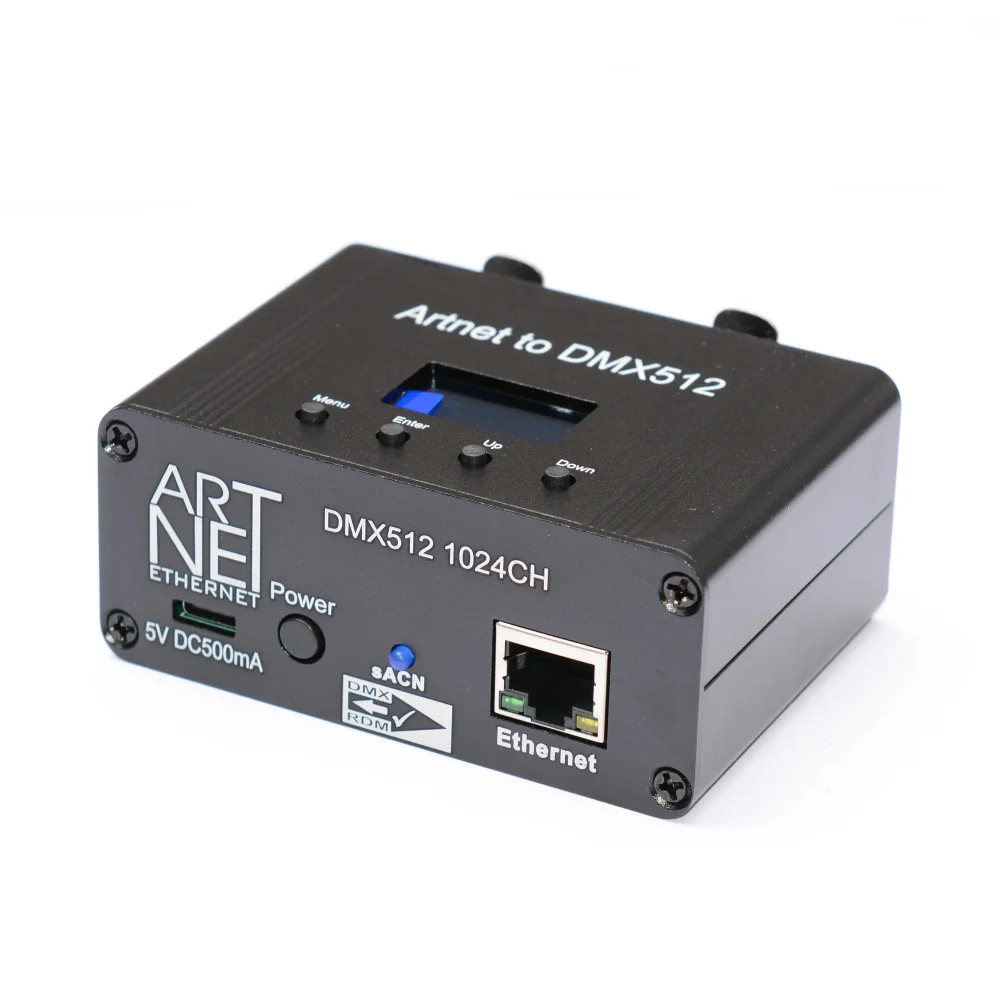 7-ArtNet  LCD DMX512 Ethernet Lighting Controller Interface 4 Universe 1024 Disco With MA2 Titan Freesytle