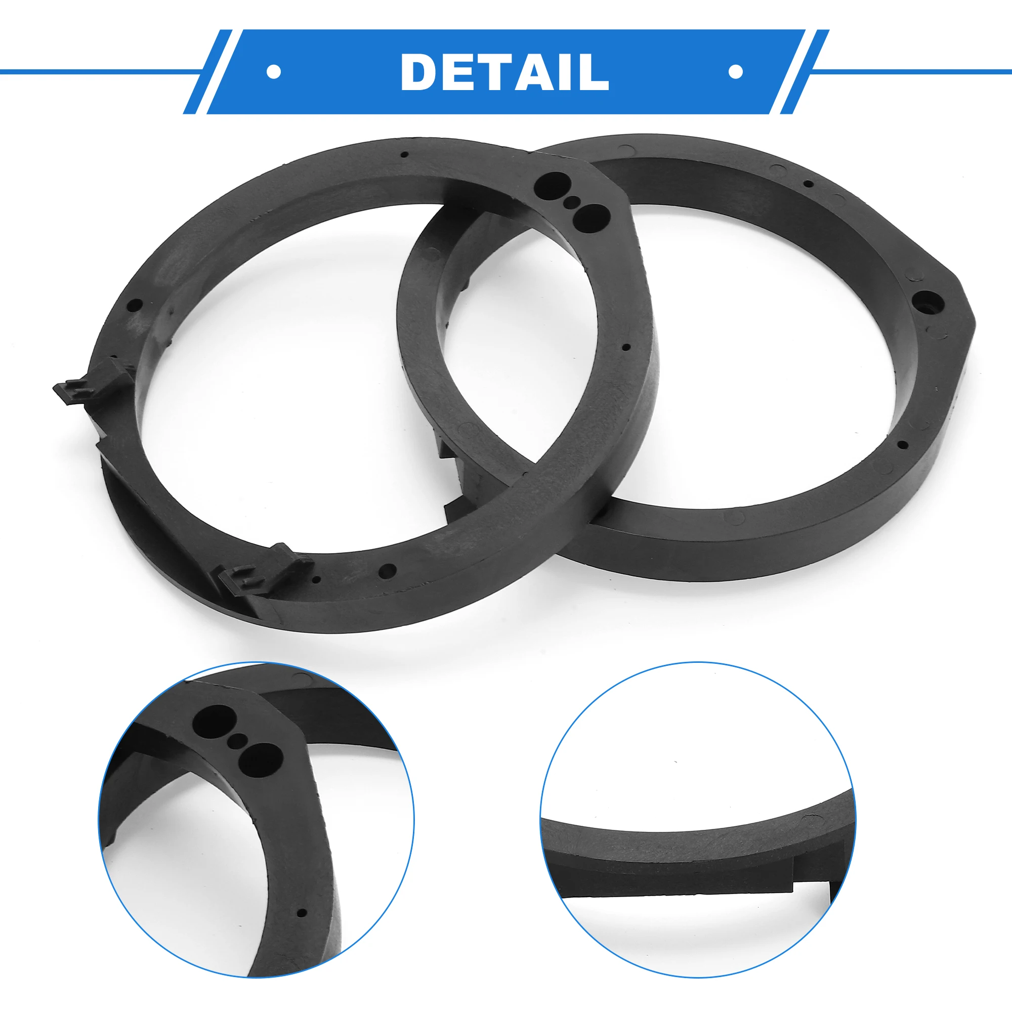 UXCELL Speaker Spacer Ring Tweeter Speaker Spacer for Honda Civic for 6.5'' 2Set