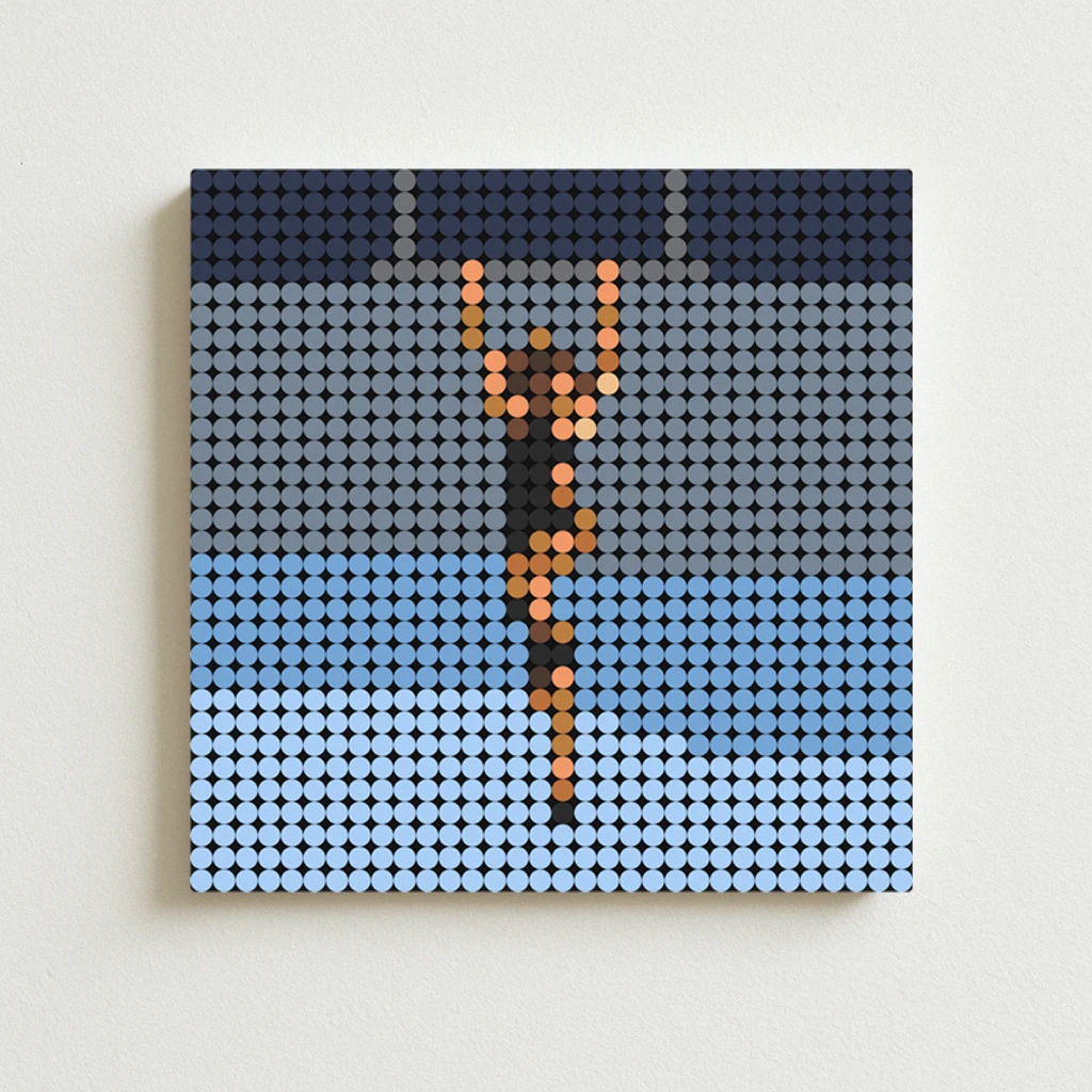 

Miley Cyrus Endless Summer Vacation Album Cover DIY Pixel Mosaic Brick Art Poster Creative Pop Music Gift Home Wall Decor