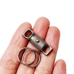 Titanium Alloy Keychain Universal Rotation Quick Dismantling Key Chain Durable Corrosion Resistance Outdoor Mini EDC Tool