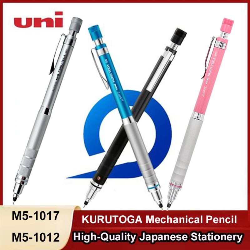 

Uni Sketching Mechanical Pencil M5-1012/1017 Kurutoga Lead Self Sharpening Wears Evenly Comfortable Grip Propelling Pen 샤프펜슬 0.5