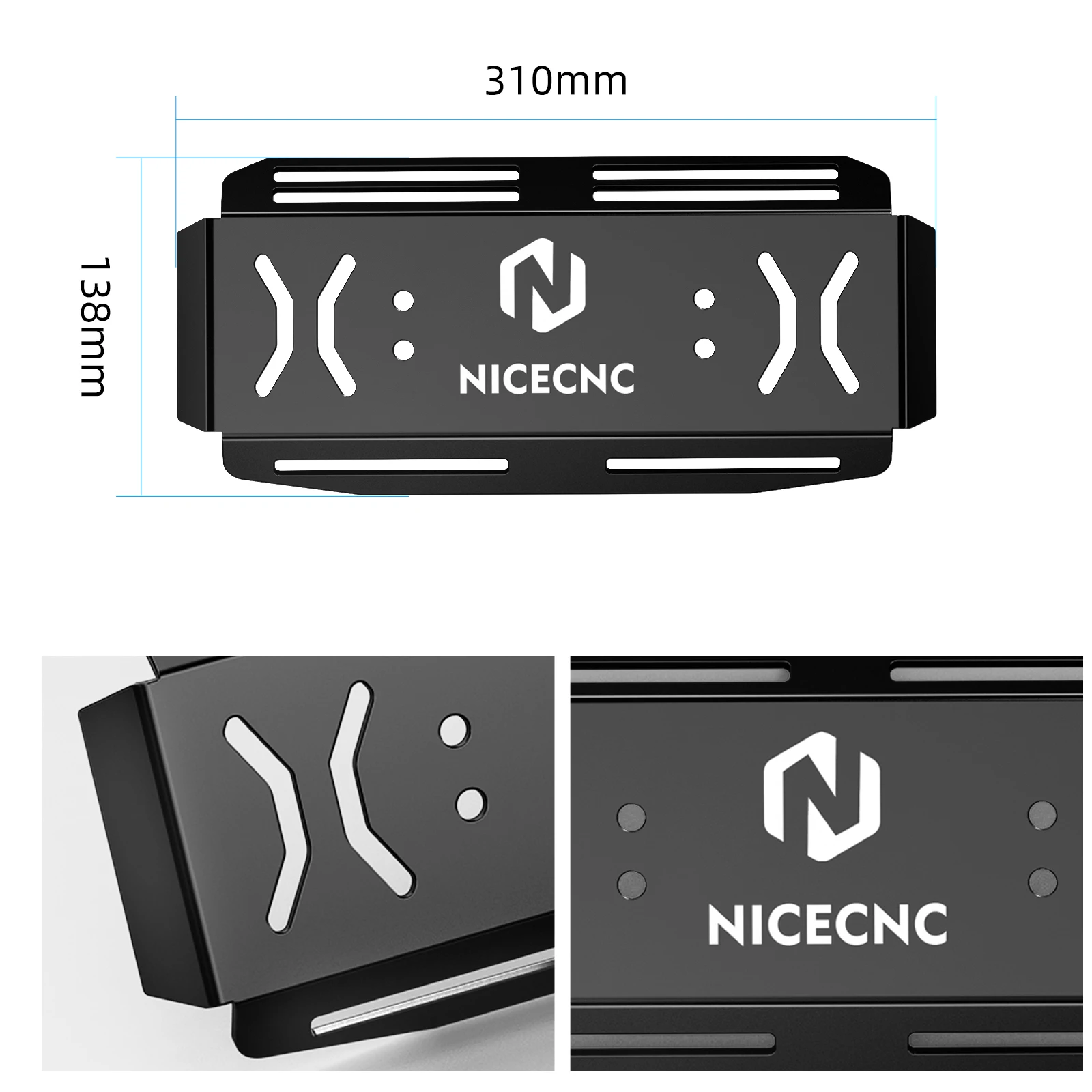NICECNC For Yamaha Raptor 700 Rear Bumper Bash Guard For Yamaha Raptor 700R 2006-2026 ATV Accessories Chain Protector Aluminum - view 5