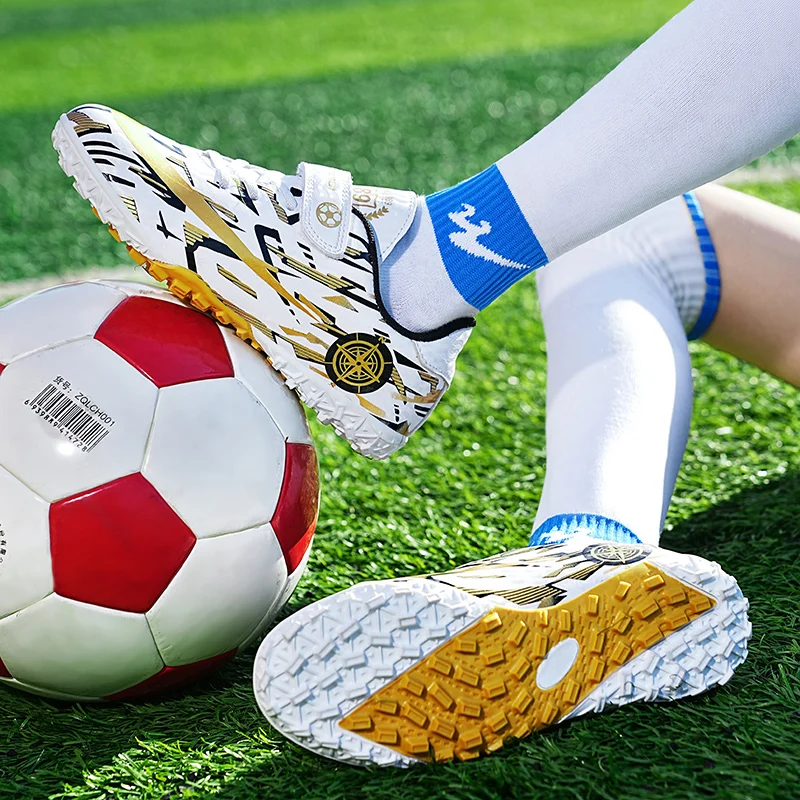 

Kids Soccer Shoes School Football Boots Boys Girls Cleats Grass Sneakers Child Outdoor Athletic Training SportsFootwearSize28-39