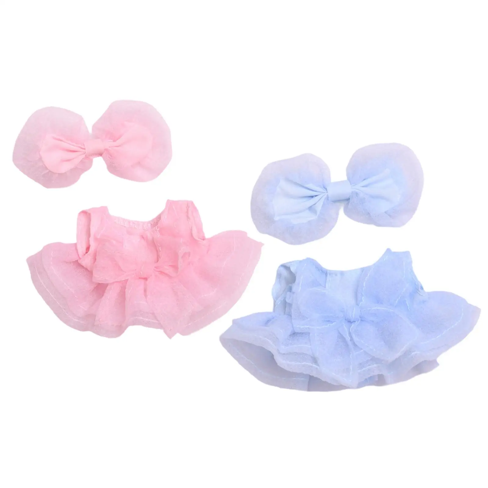 Ropa de muñeca de peluche, disfraces cómodos de moda DIY para muñeca de 15-17cm, ropa de animales de peluche, vestido de muñeca de dibujos animados