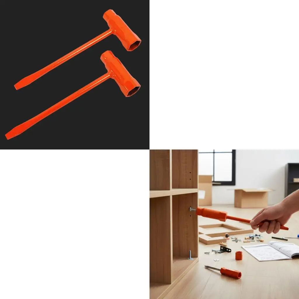   Multiple Size T Handle Socket Wrench Spanner For Vehicle Motorcycle Maintenance