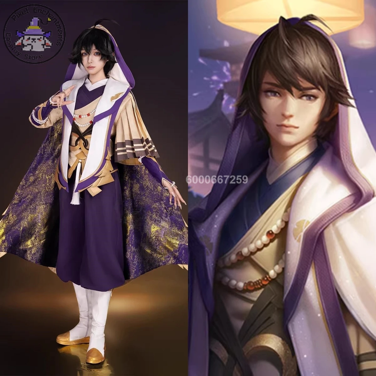 

Game Honor of Kings Cosplay Chaos Chess Costume Anime Yi Xing Role Playing Classic Outfit for Men Women Adult Comic Con Party