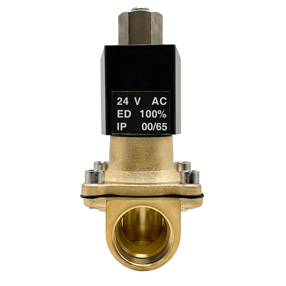 Imagem -03 - Válvula Solenóide de Latão Impermeável Normalmente Aberta Ip65 24v 12v 220v 110v Água Gás