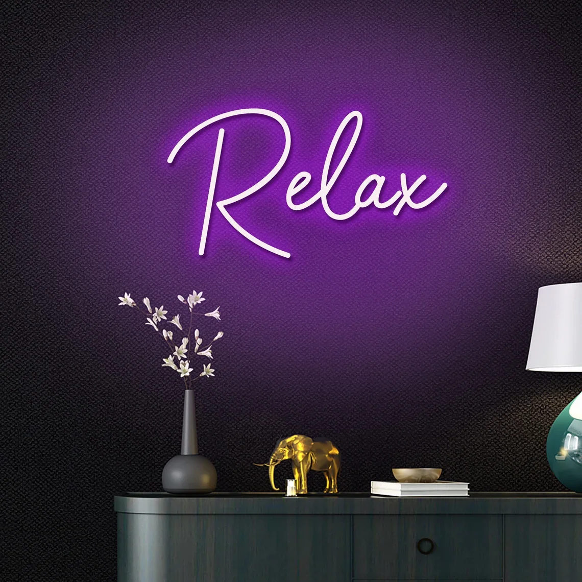 

Relax Neon Sign Custom Relax Sign USB Powered for Bedroom Night Sign Relax Bar Beer Gym Shop Neon Game Room Wall Hanging