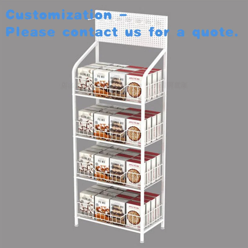 

custom.Supermarket Retail Candy bar Shop Chips Metal Food Rack Snack Dried Fruit Chocolate Catering Stand Food Display