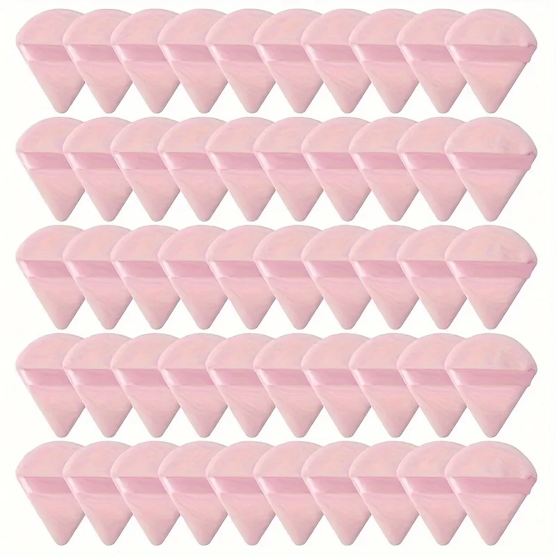 25Pcs Triangle Powder Puff Set -Velour Blending Sponges for Baking&Liquid Foundation | Oil-Control Travel Kit for All Skin Types