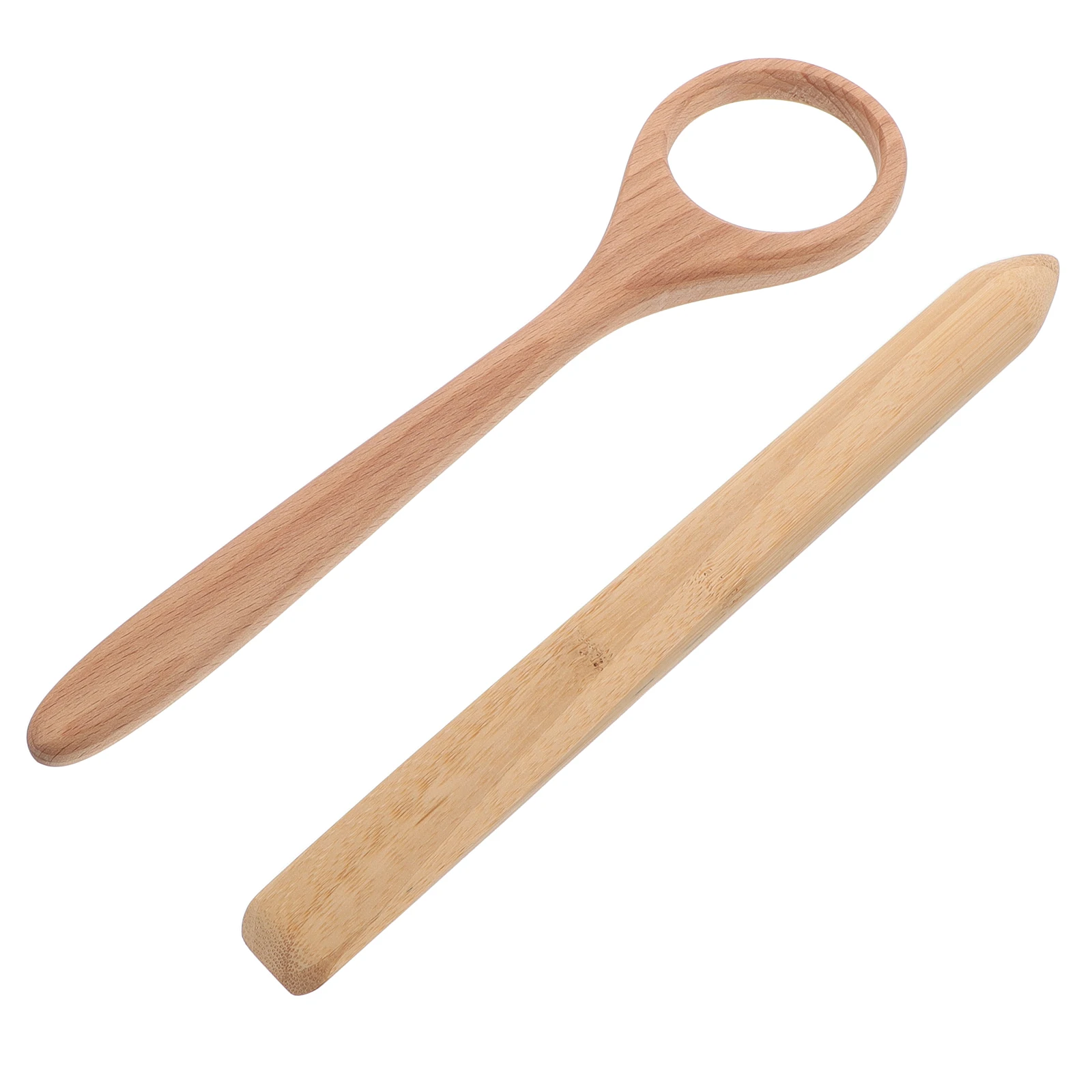 

2pcs Wooden Danish Whisk For Sourdough Bread Baking Tool Wood Stirrer Cake Flour Kneading Dough Mixing Stick Manual