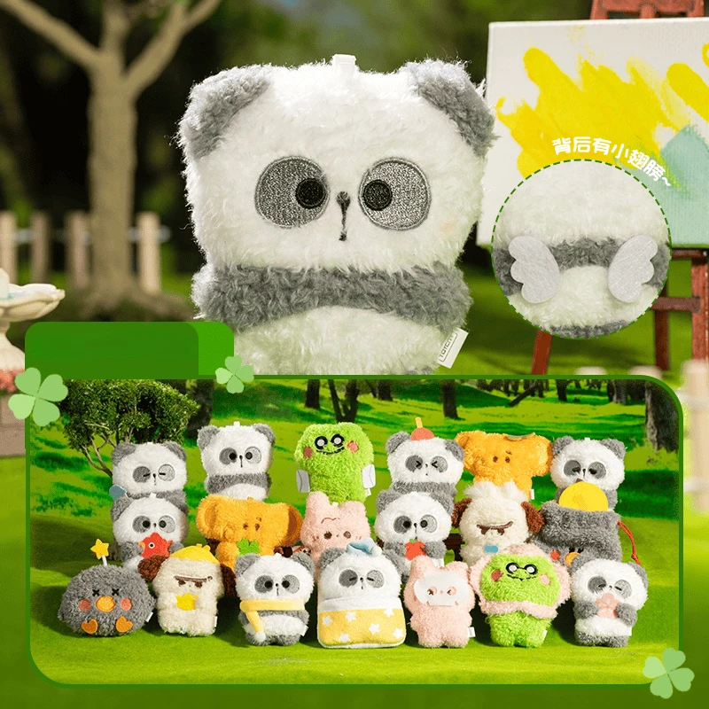 Panda MR.PA FORTUNE FAVORS YOU Series: Caja Sorpresa con Figura de Peluche, Caja Misteriosa, Imán para Refrigerador, Regalos, Juguetes, Adornos