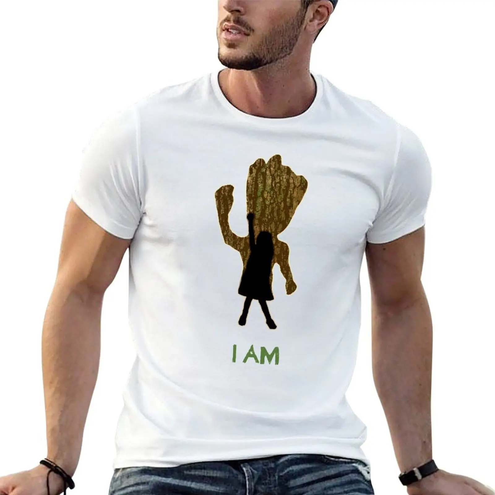 

I AM T-Shirt cotton t shirt man printed t shirts for man T-Shirt