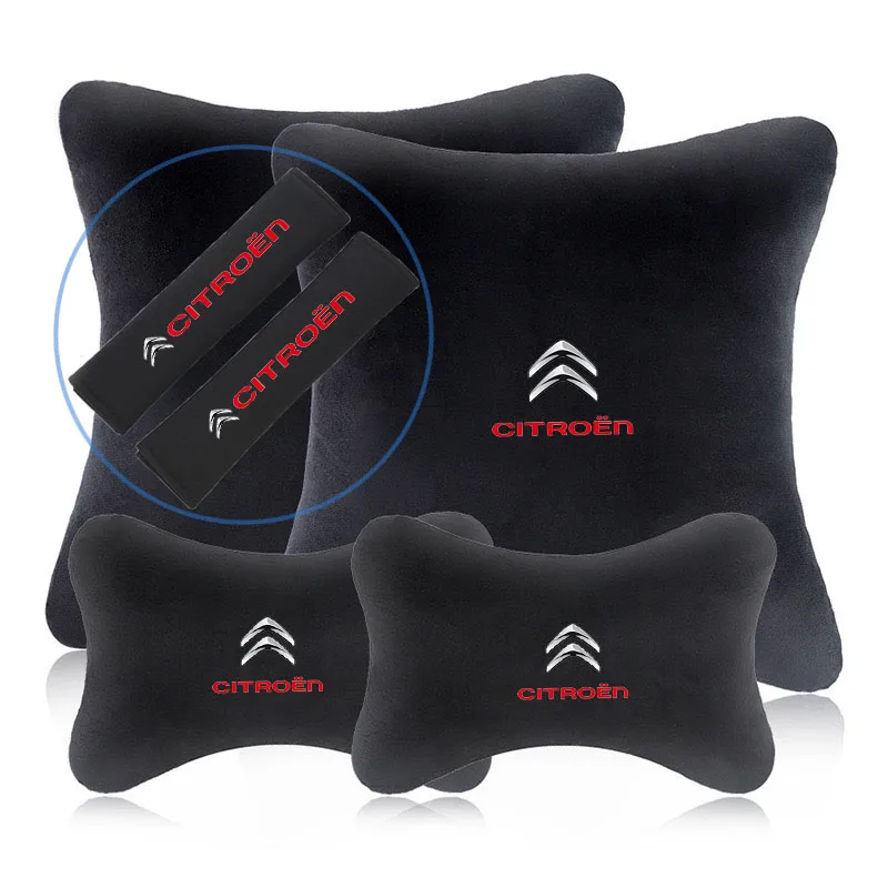 Car Neck Pillow Seat Headrest Lumbar Spine Protectio  Throw pillow for Citroen C4 C3 C5 C1 C2 Berlingo C-Elysee C4-Picasso C4-Ai