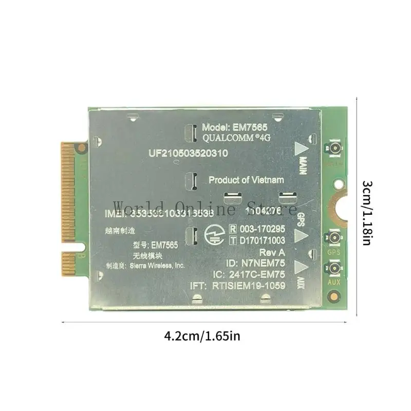 EM7565 4G LTE Módulo CAT12 Módulo NGFFS 600Mbps CAT12 NGFFS Módulo para laptop 87HC