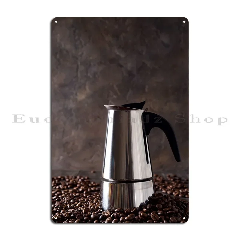 Geyser Coffee Maker Metal Plaque Poster Kitchen Cave Wall Plaque Custom Plaques Tin Sign Poster