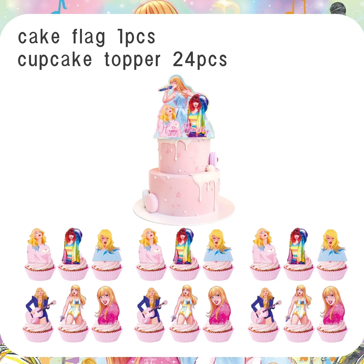 Variant: Cake topper-25pcs