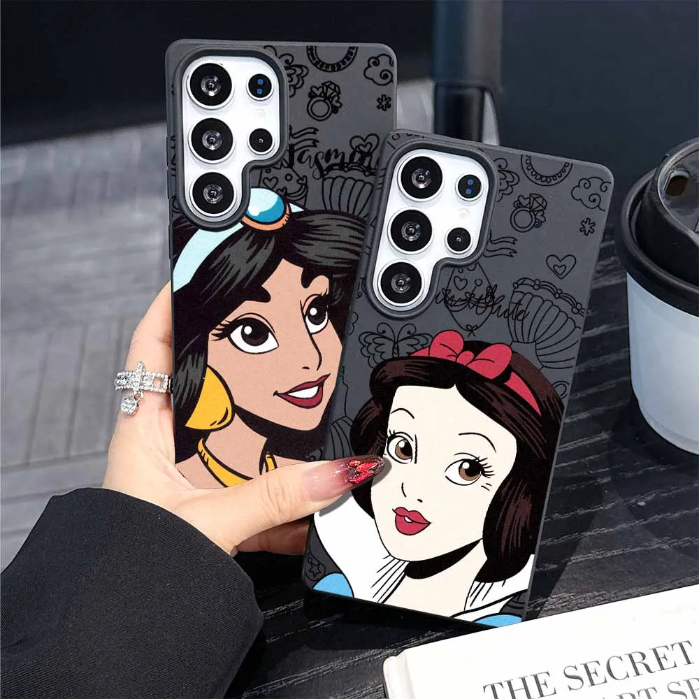 

Disney Princess For Google Pixel 9A 9 8 7A 7 Pro XL Frosted Large Holes Soft TPU Matte Creativity Phone Case