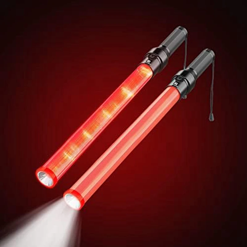 Traffic Batons, Traffic Control Stick,Safety Light Batons, Signal Batons For Parking And Airports, 16 Inches