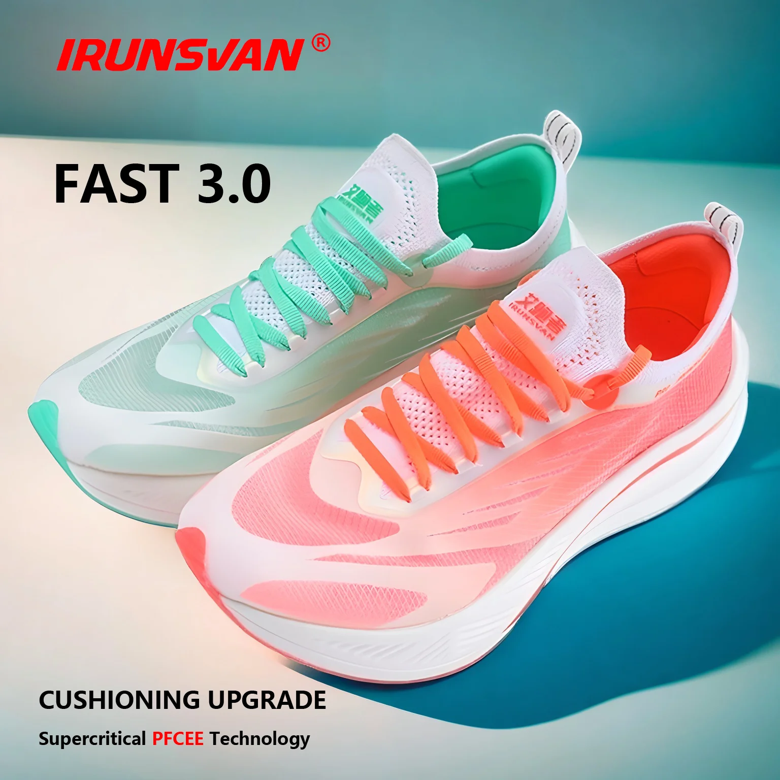 

IRUNSVAN Carbon Plate Marathon Training Running Shoes for Men lightweight Wear-resistant Female Jogging Shoes Gym Sneakers