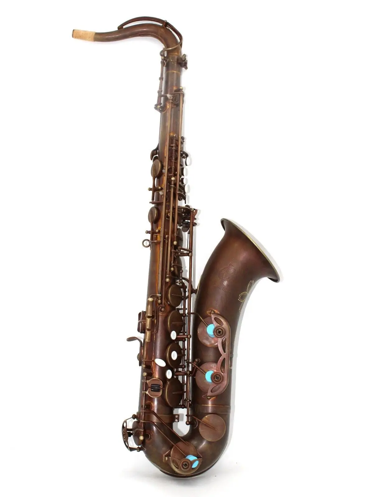 Eastern music Vintage coffee patina Mark VI type No high F# key tenor saxophone