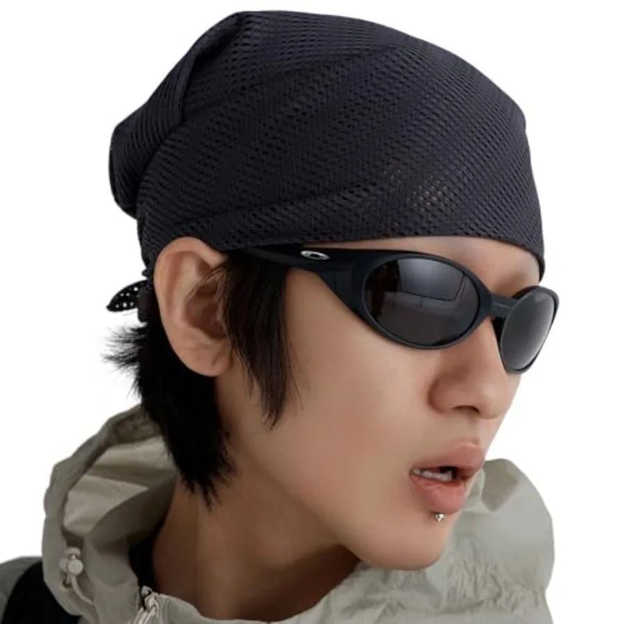 

UNDERCONTROL Quick-Dry Mesh Scarf Lightweight Breathable Outdoor Bandana for Hiking Running Camping Gorpcore Style Korea