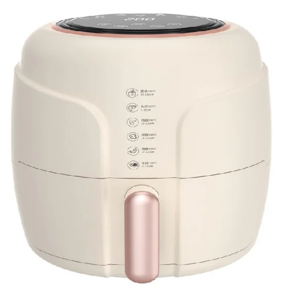 4L Smart Modern Electric Square Air Fryer Large Capacity Digital Control Plastic for Household Use Cross-Border Wholesale