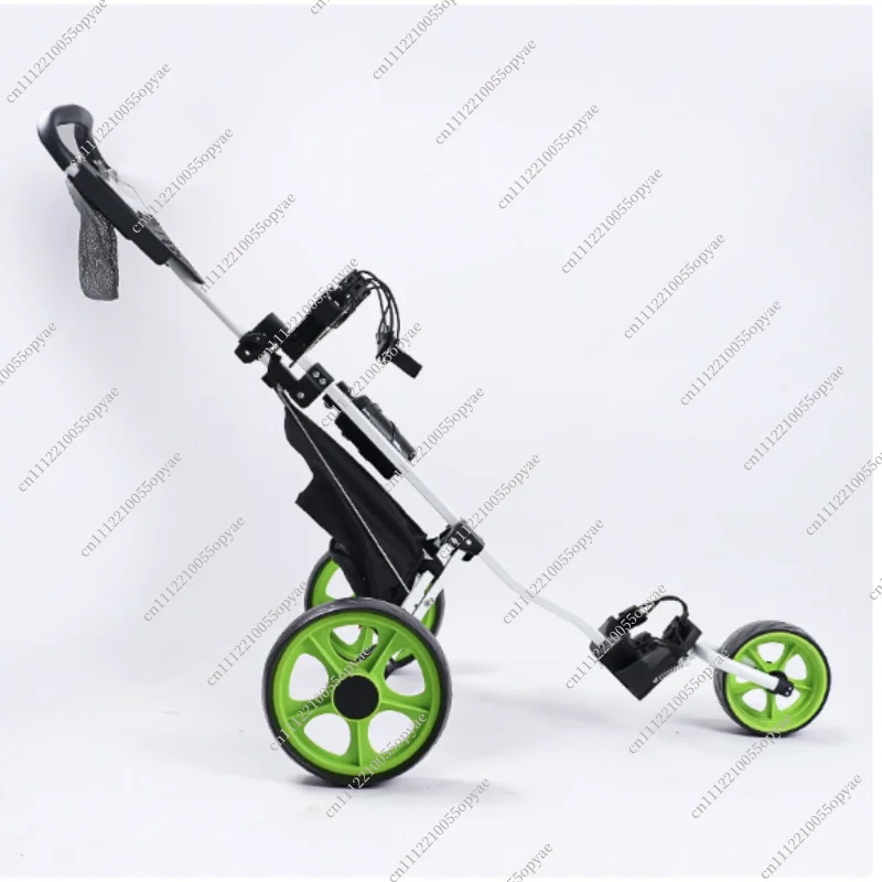 For Trolley Three Wheel Portable Foldable Detachable Ball Trolley Aluminum Cart Golf Push Cart for Bags