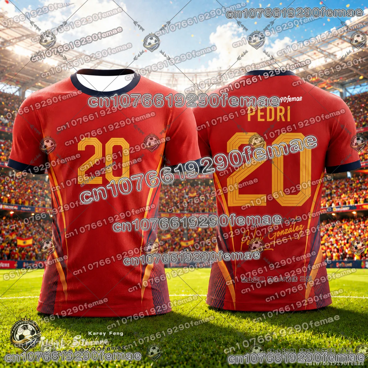 2026Spain Football Jersey Special Edition Kids Adults Men Women Soccer Fan Comfortable Match Training Premium Quality Sports Top