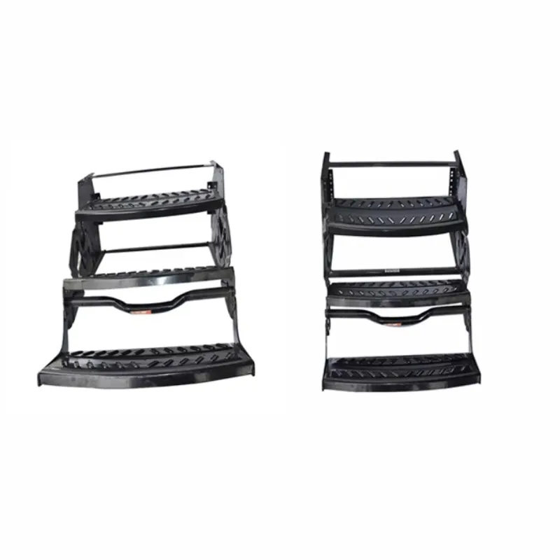 رائجة البيع 2022 TONGFA جودة عالية 550 سبائك الألومنيوم أو الحديد ثلاث طبقات قافلة تخييم متنقل مقطورة للطي خطوة ل Rv