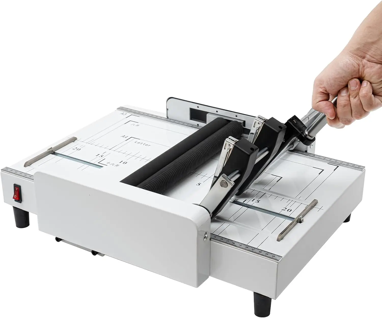 A3 Paper Folder Stapler Machine Booklet Maker Max 117x165 Inch Multifunctional Automatic Folding Binding Device Factory School H
