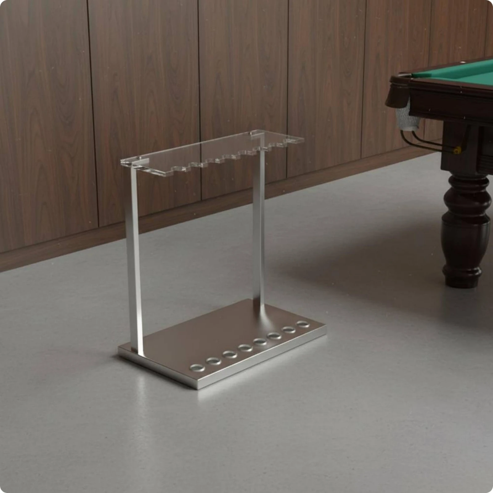 Acrylic Pool Cue Rack Long-Lasting Sports Storage for Game Room