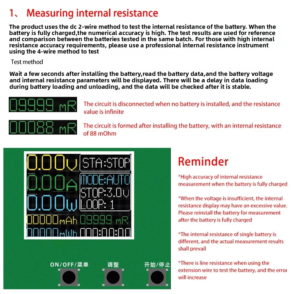 18650 Lithium Battery Capacity Tester Module MAh MWh Digital Battery Power Detector Module 18650 Battery Tester Type-C