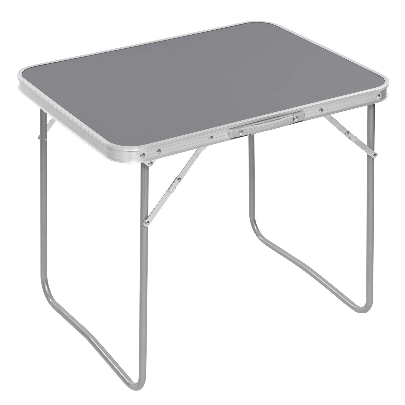 WOLTU Mesa plegable para acampar, mesa de picnic de aluminio para viajes con asa, mesa de jardín plegable para fiestas al aire libre, barbacoa, playa, senderismo