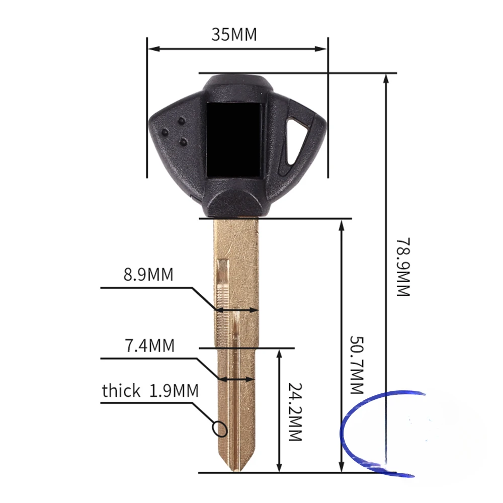 AHH Motorcycle Uncut Blade Blank Key Embryo Key rings for Suzuki Hayabusa GSXR 1300 GSXR1300R GSXR1300 GSX-R1300