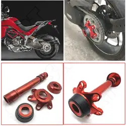 Fit for Ducati 1200 Multistrada 1200S 1200R Monster 2014-2023 Motorcycle Accessories Rear Axle Fork Crash Slider Wheel Protector