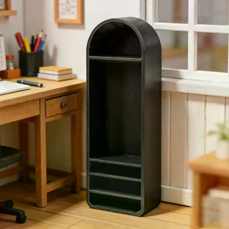 /Cna/1Pcs Home Storage Rack Scene Decor Toy 1:12 Dollhouse Miniature Arched Storage Cabinet Doll House Accessories