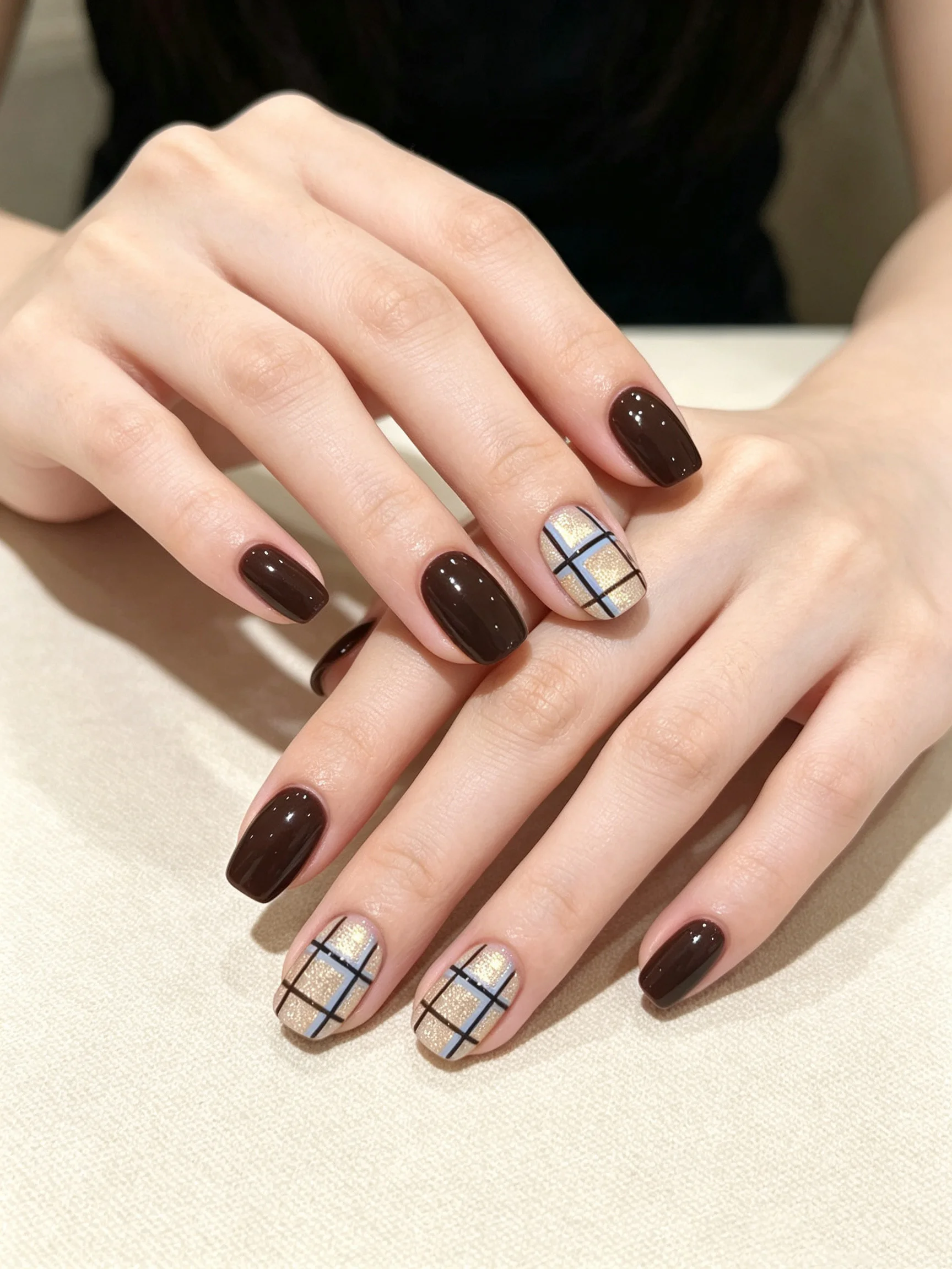 XSMJ 10 قطع فن أظافر ثلاثي الأ - مراجعة Nail Art Full Cat Eye وسعره
