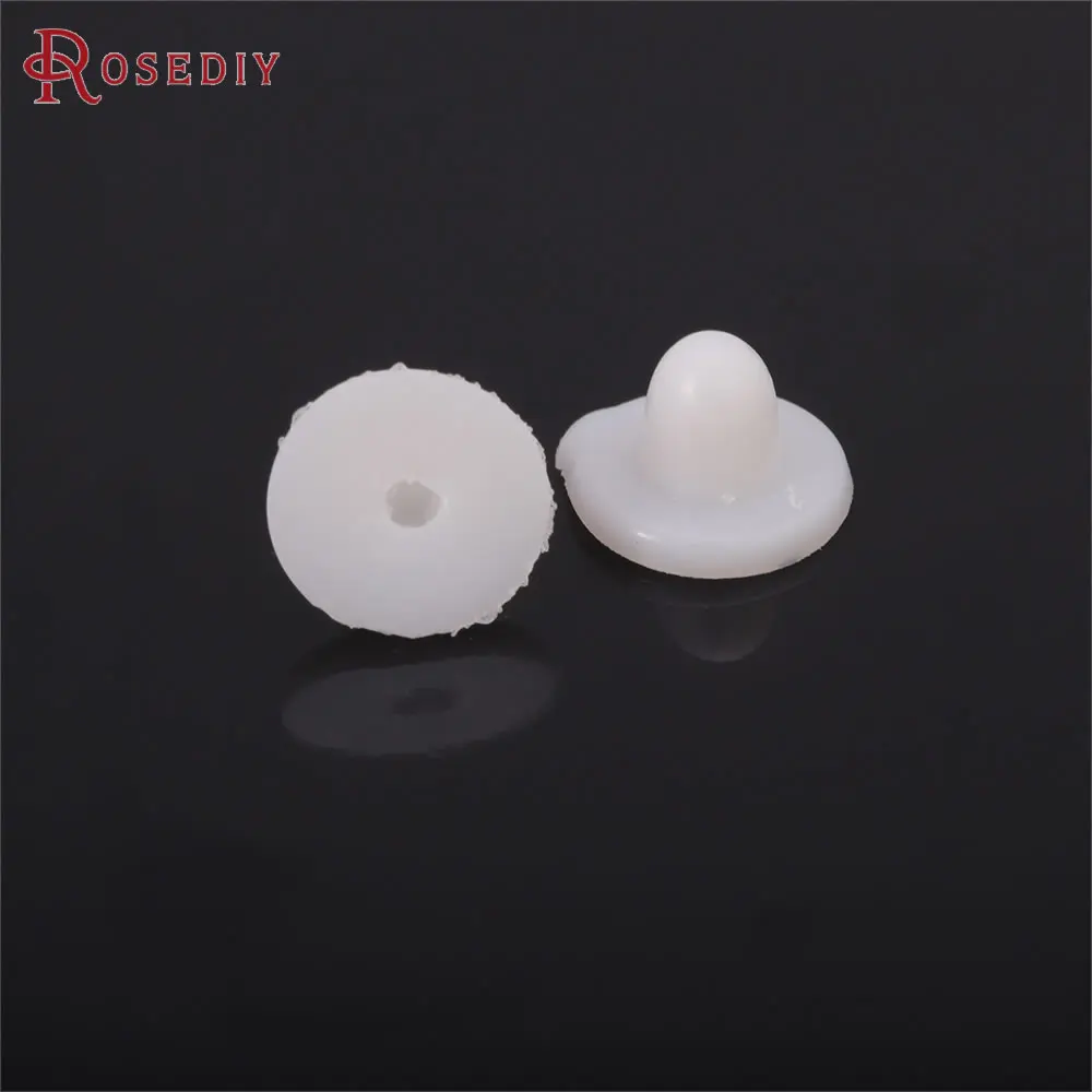 White Rubber Earring Back Earrings Stopper High Quality Jewelry Making Supplies Necklace Earrings Accessories for Women - view 6