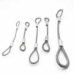 304 Stainless Steel Wire Rope The Two Ends Are Compacted With Aluminum Sleeves Stage Light Hanging Rope Hanging Lamp Safety Rope