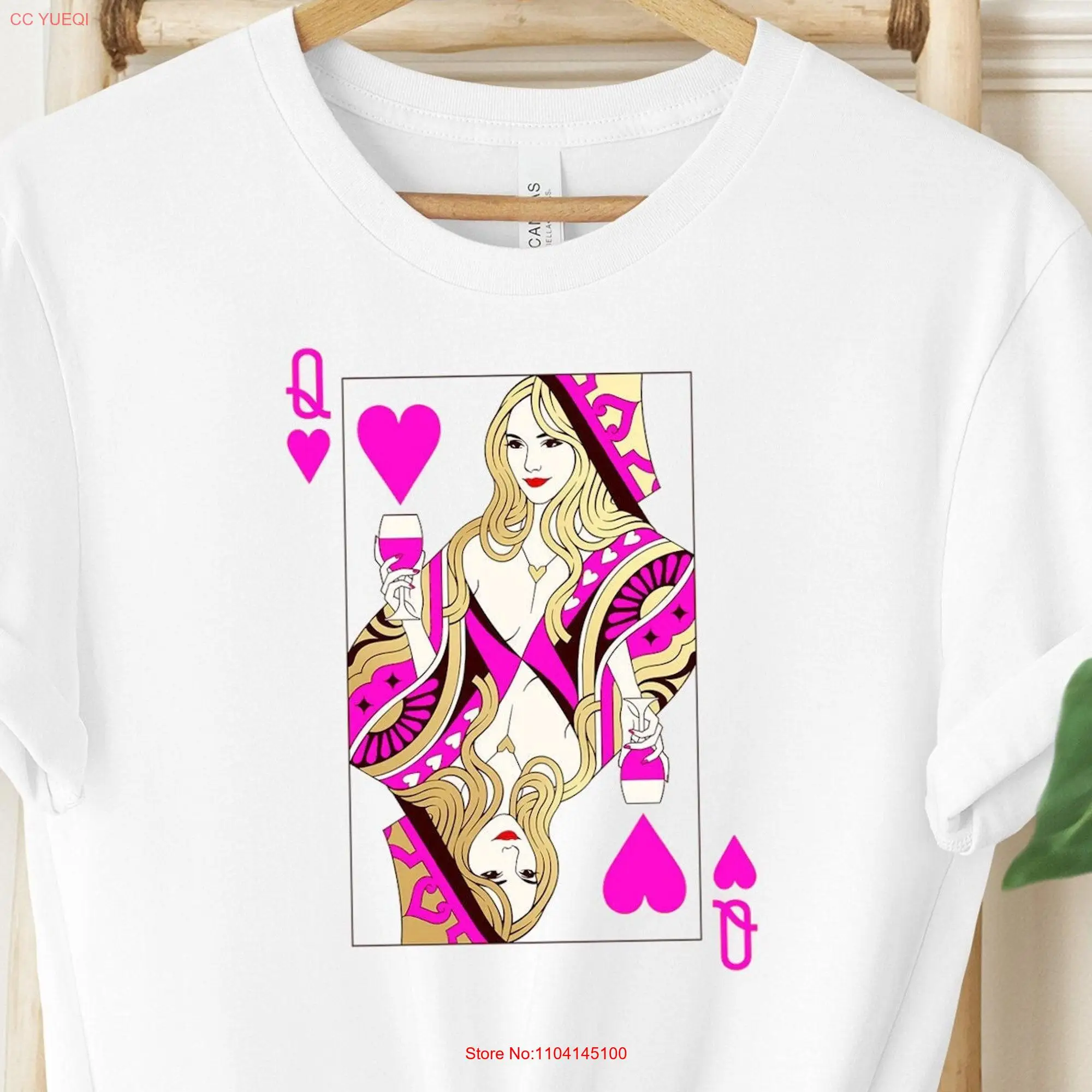 Queen of Hearts T Shirt Mothers Day Valentine Retro Be My SweaT Valentines long or short sleeves