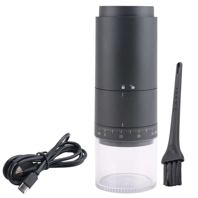 Portable Battery Powered Burr Coffee Grinder With 38 Adjustable Settings, For Travel, Camping, Office,Espresso,Pour Over