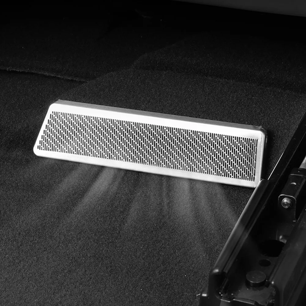 

Protective Cover For Air Outlet Under The Seat Car Modification Accessories For Lynk & Co 900 2025 2026 Stainless Steel Cover